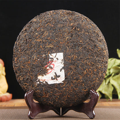 China Yunnan Longyuanhao Mountain Wilderness Big Tree Puerh Ripe Tea Cake Ancient Tree Yunnan Seven Seed Cake Black Tea 380g